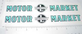 Pair Buddy L Motor Market Delivery Truck Stickers