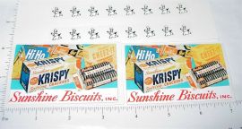 Buddy L Sunshine Biscuits Delivery Van Sticker Set