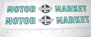 Pair Buddy L Motor Market Delivery Truck Stickers Main Image