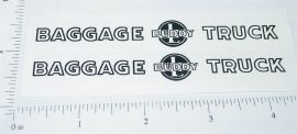 Pair Buddy L Baggage Truck Sticker Set