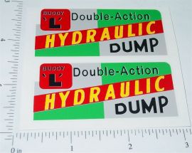 Pair Buddy L Dual Action Hydraulic Dump Stickers