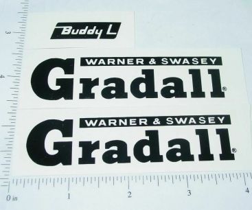 Buddy L Gradall Construction Vehicle Sticker Set Main Image