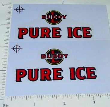 Pair Buddy L Pure Ice Truck Replacement Sticker Set Main Image