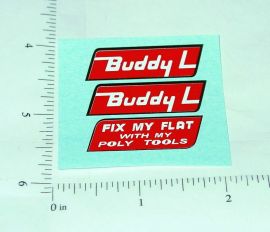 Buddy L Fix My Flat Wrecker Tow Truck Stickers
