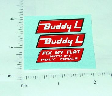 Buddy L Fix My Flat Wrecker Tow Truck Stickers Main Image