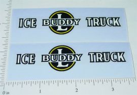 Pair Buddy L Ice Delivery Truck Sticker Set