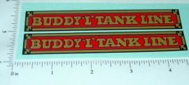 Pair Buddy L Tank Line Truck Sticker Set