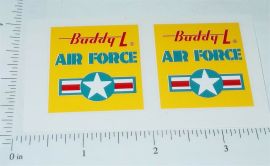 Pair Buddy L US Air Force Troop Truck Stickers