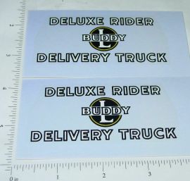 Pair Buddy L Deluxe Rider Delivery Truck Stickers