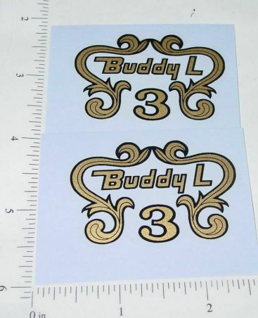 Pair Buddy L Ranchero Fire Pumper Replacement Stickers Main Image