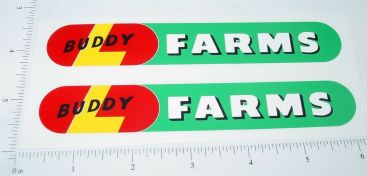 Pair Buddy L Farms Ride On Horse/Wagon Stickers Main Image