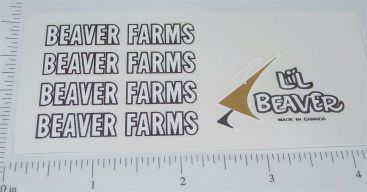 Lil Beaver-Beaver Farms Tractor/Trailer Sticker Set Main Image