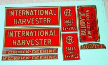 Buddy L Red Baby International Truck Sticker Set Main Image