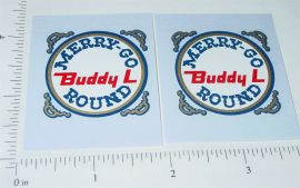 Pair Buddy L Merry Go Round Truck Sticker Set