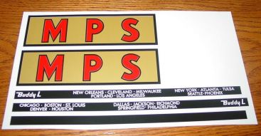 Buddy L MPS Moving Semi Sticker Set Main Image