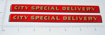Pair Buddy L City Special Delivery Truck Stickers Main Image