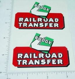 Pair Buddy L Railroad Transfer Truck Sticker Set