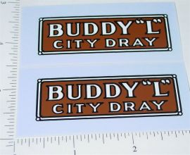 Pair Buddy L Junior Series City Dray Sticker Set