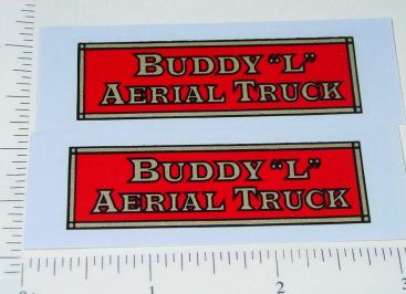 Pair Buddy L Aerial Truck Replacement Stickers Main Image