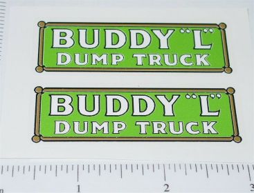 Pair Buddy L Pre-War Dump Truck Sticker Set Main Image