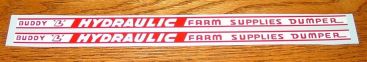 Pair of Buddy L Hydraulic Farm Supplies Dumper Stickers Main Image