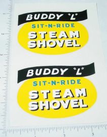 Pair Buddy L Sit N Ride Shovel Replacement Stickers