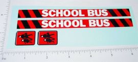 Buddy L School Bus Van Replacement Sticker Set