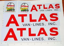 Buddy L Atlas Van Lines Semi Truck Sticker Set