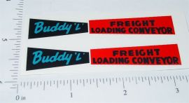 Pair Buddy L Freight Conveyer Replacement Stickers