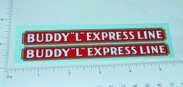 Pair Buddy L Pre War Express Line Truck Stickers Main Image