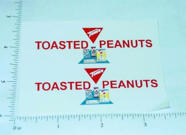 Pair Buddy L Tom's Peanuts Delivery Van Stickers Main Image