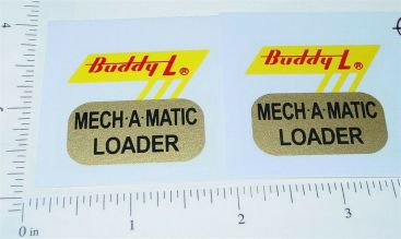 Pair Buddy L Mech A Matic Auto Carrier Truck Stickers Main Image