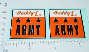 Pair Buddy L US Army Truck Door Stickers Main Image