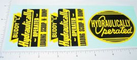 Buddy L Hyd Operated Scoop N Dump Sticker Set