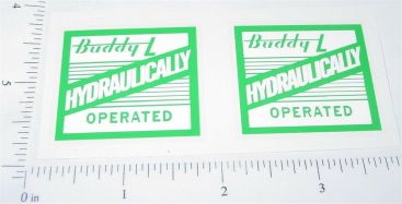 Pair Buddy L Hydraulically Operated Truck Stickers Main Image