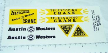 Nylint Austin Western Telescoping Crane Sticker Set Main Image