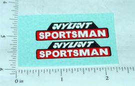 Pair Nylint Sportsman Camper Trailer Stickers