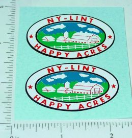 Pair Nylint Happy Acres Farms Stake Truck Stickers