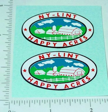 Pair Nylint Happy Acres Farms Stake Truck Stickers Main Image