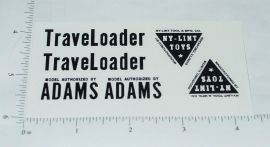 Nylint Adams Traveloader Const Toy Sticker Set