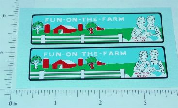 Pair Nylint Fun on the Farm Econoline Truck Stickers Main Image