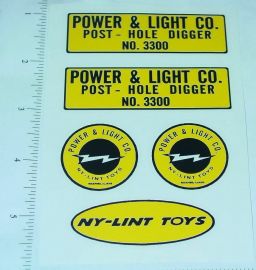 Nylint Power & Light Post Hole Digger Stickers