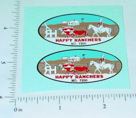 Pair Nylint Happy Ranchers Farm Stake Truck Stickers