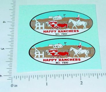 Pair Nylint Happy Ranchers Farm Stake Truck Stickers Main Image