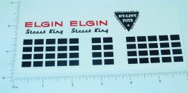 Nylint Elgin Street Sweeper Sticker Set