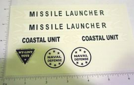 Nylint Missile Launcher Vehicle Sticker Set