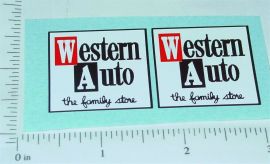Pair Nylint Western Auto Econoline Pickup Stickers