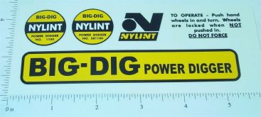 Nylint Big Dig Power Digger Sticker Set Main Image