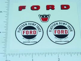 Nylint Ford Platform Dump Truck Sticker Set