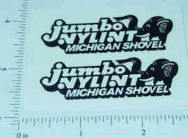 Pair Nylint Jumbo Michigan Crane Stickers
